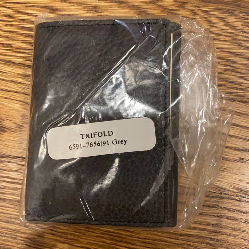 Dark Grey Alexander Julian Trifold Wallet